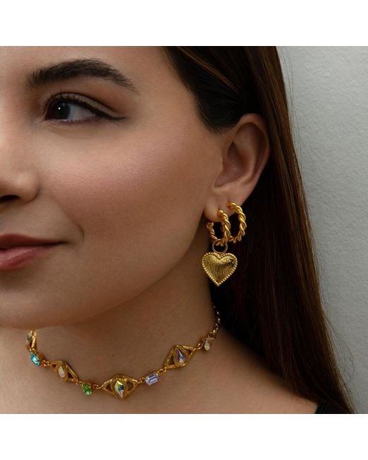 Eyeconic by Samar Ajram Metallic Ayunik Hoop Earrings