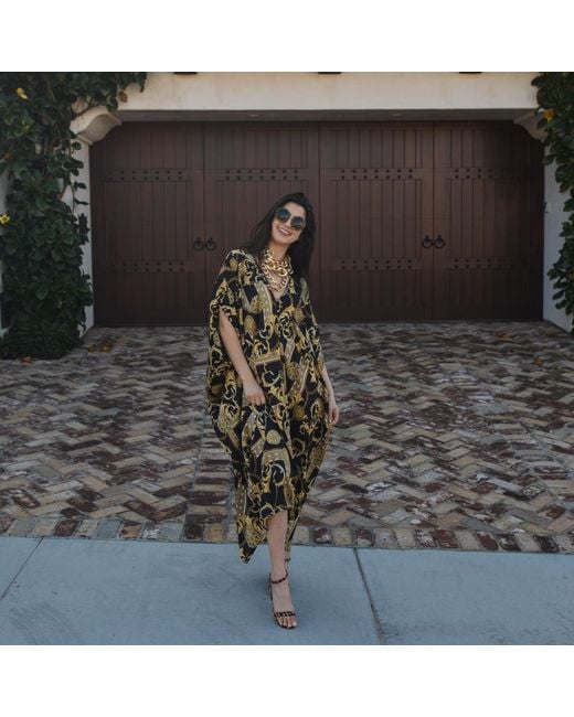 Jennafer Grace Green Voglia Nera Caftan Kaftan Dress
