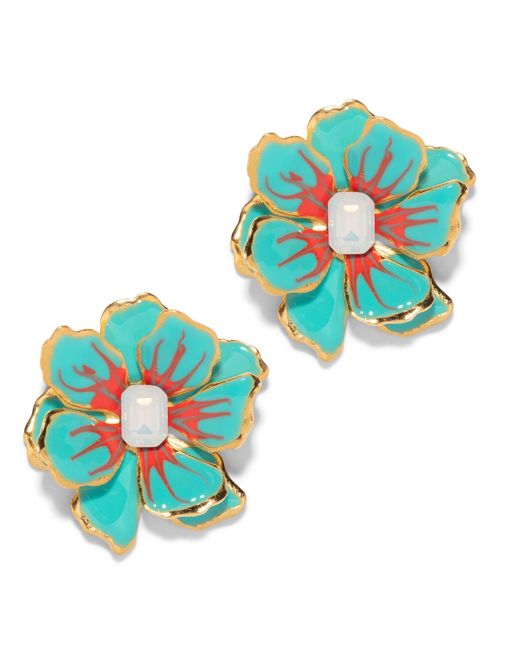 The Pink Reef Blue Small Double Florals