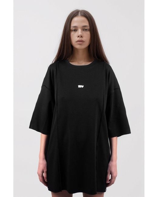 mysimplicated Black Oversized T-Shirt