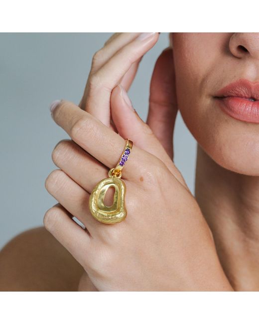 Onia Metallic Amethyst Loop Lock