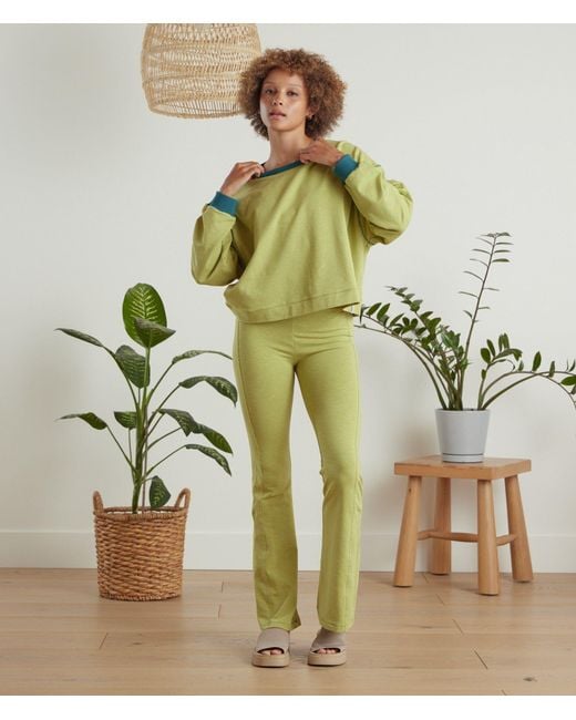 Known Supply Green Boxy Cotton Crewneck