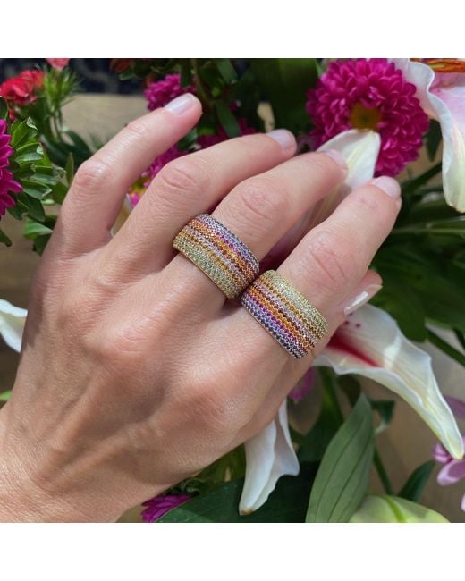 Native Gem Metallic Billionaire Ring- Ember