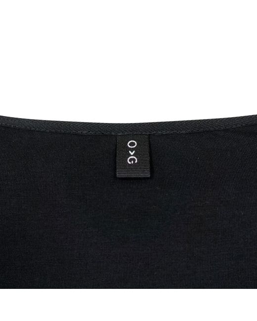 OFF GRID Black Parlee Bamboo Sleeved Top