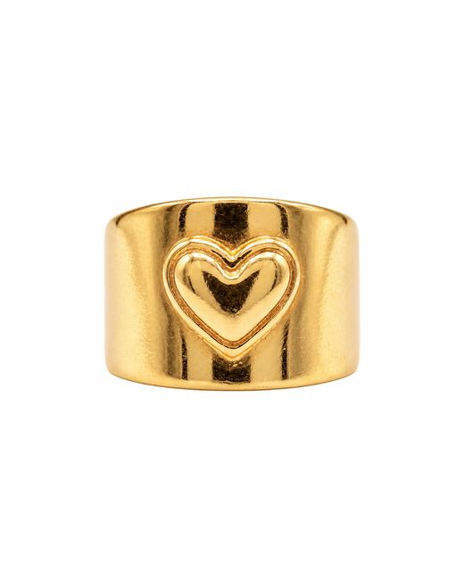 Lexi Jewelry Metallic Heart Of Adjustable Ring