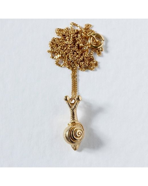 Lee Renee Metallic Baby Snail Necklace –