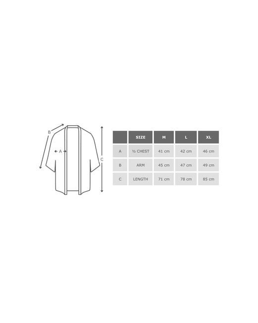 ORIGIN OF HEARTS Gray Inari Titanium Linen Resort Kimono Set for men