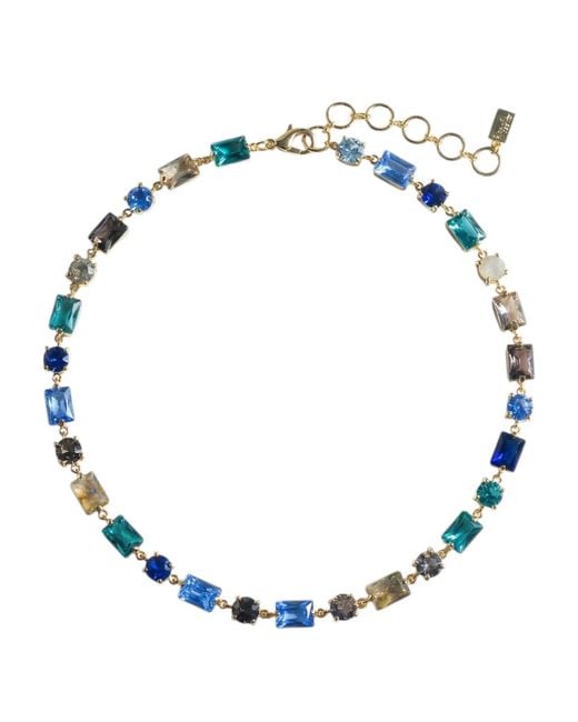 Native Gem Blue Jagger Necklace- Azure