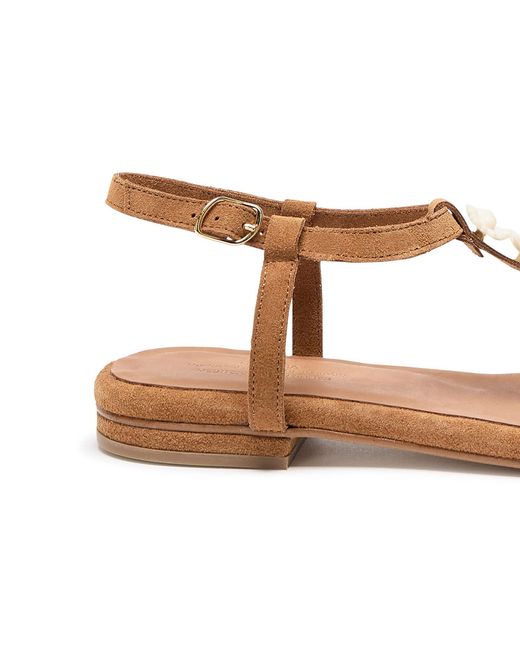 Naguisa Brown Savina Flower Camel