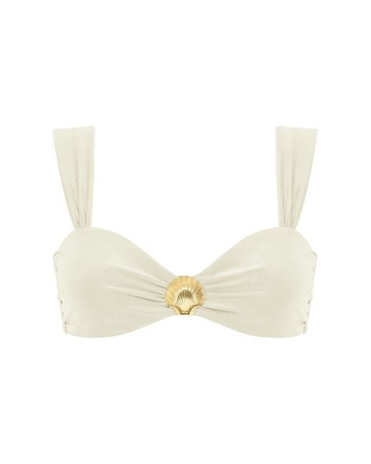 Adriana Pappas Designs Natural Jolie Top Oatmilk