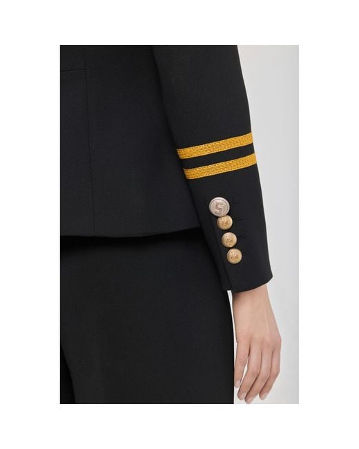 The Extreme Collection Blue Blazer With Braid Claudia London
