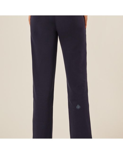 Be Athletica Blue Varsity Athletica Wide-Leg Pants