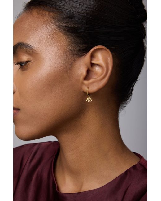 Vanhi Metallic Defender Evil Eye Hoops