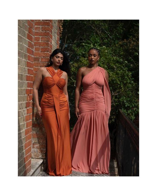Lamide Sadipe Red Seraphina Coral Dress