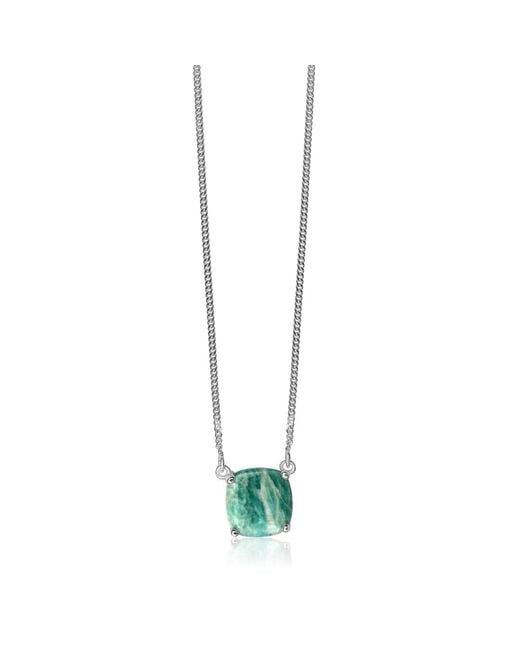 FV Jewellery White La Stele Amazonite Dome Necklace