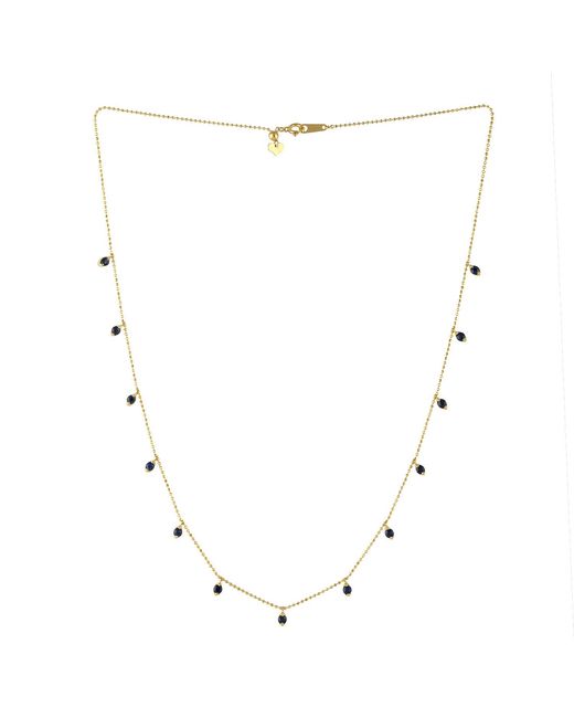 Artisan White Sapphire Station Necklace