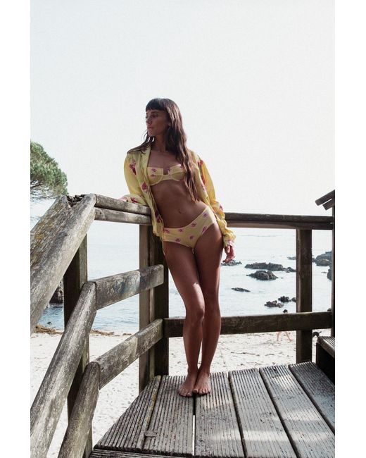 Par Y Escala Sl Yellow Jamu Underwire Bikini Bottom