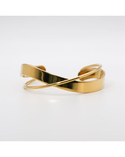Miss Cecilia Metallic Infinity Wrap Cuff Bangle Bracelet