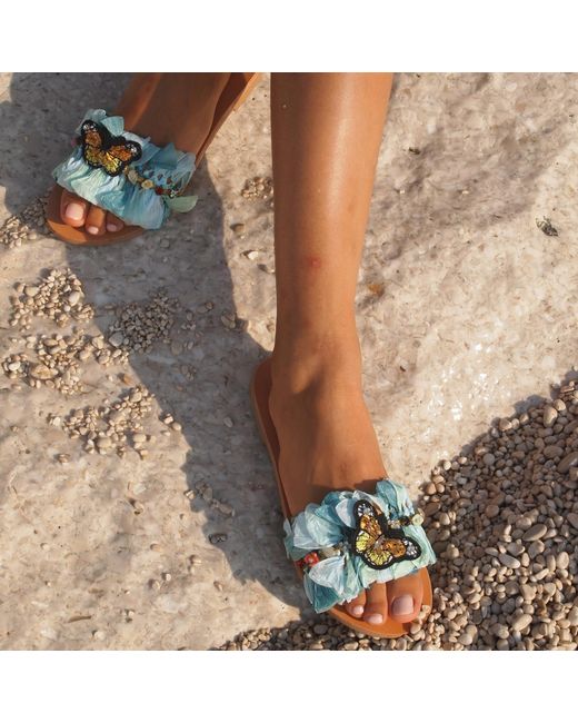 Sibylla Delphica Green Neutrals Anatomic Sole Raffia Handwoven Sandals Farfalina