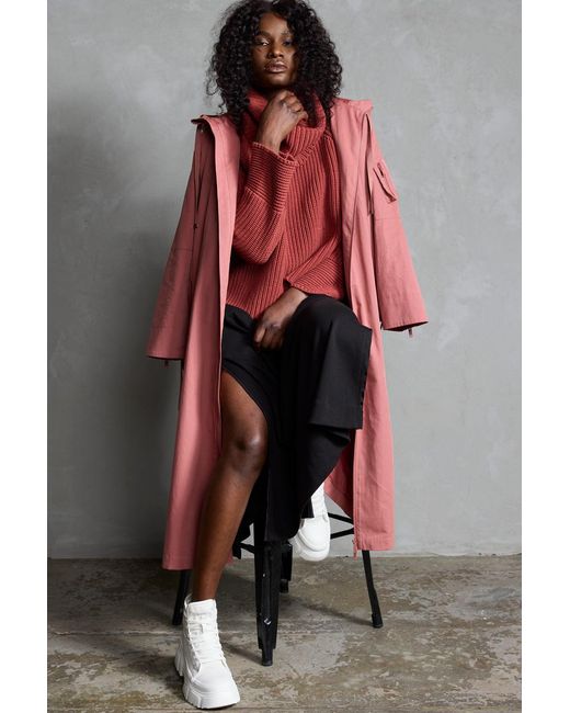 Dref Red Vela Chunky Knit Jumper