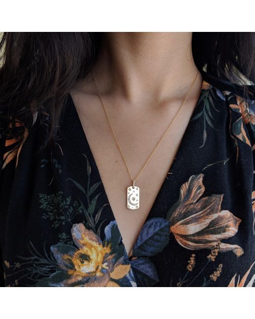 KAMARIA Metallic Celestial Dogtag