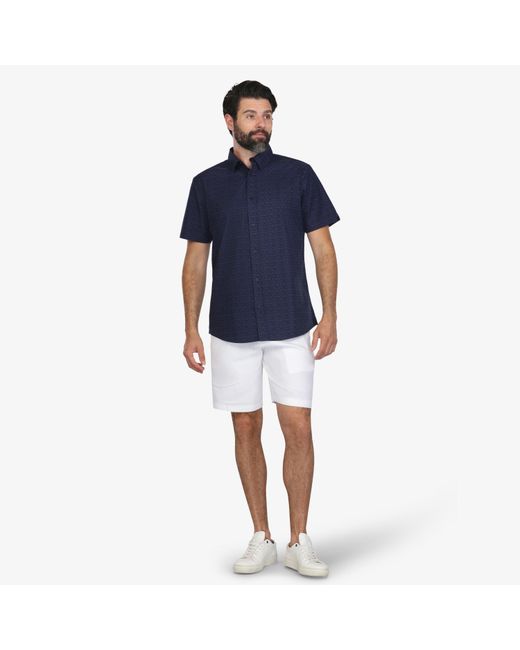 Vustra Blue Nightfall Button-Down Shirt for men