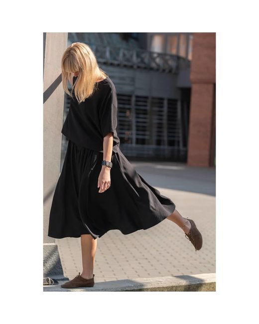 Oh!Zuza Black Echo Oversized T-Shirt