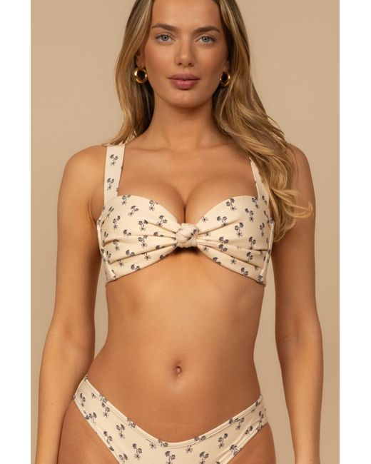 Montce Natural Cynthia Floral Hayden Bikini Top