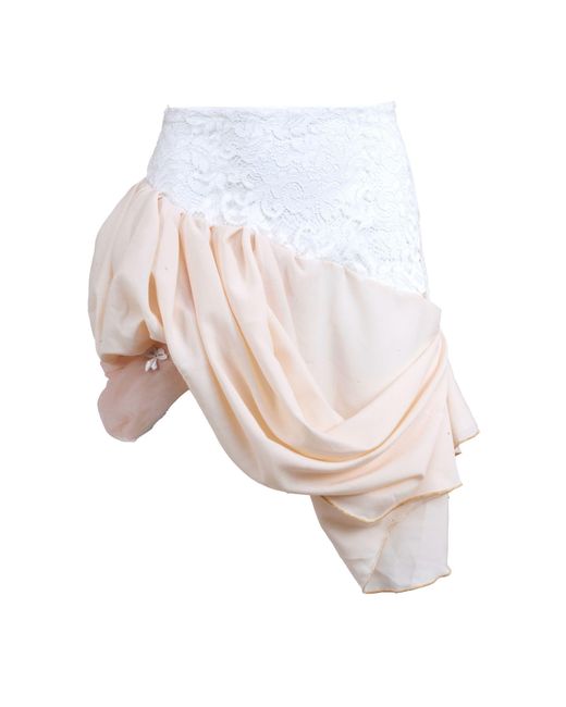 Natalia Petruch Pink Ingrid Layered Skirt With Lace