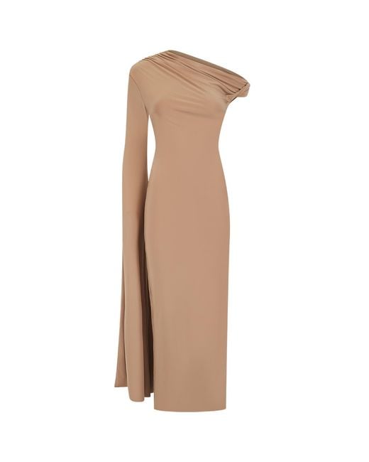 Celestine & Mae Brown Neutrals Begonia Midaxi Dress