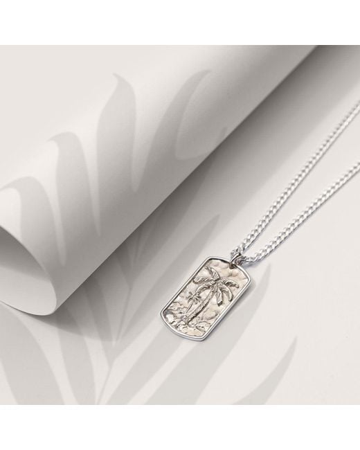Charlotte's Web Jewellery Metallic Oasis Palm Necklace for men