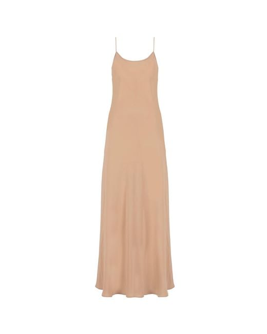 Teodora Milano Natural Neutrals Porto Rafael Silk Long Dress