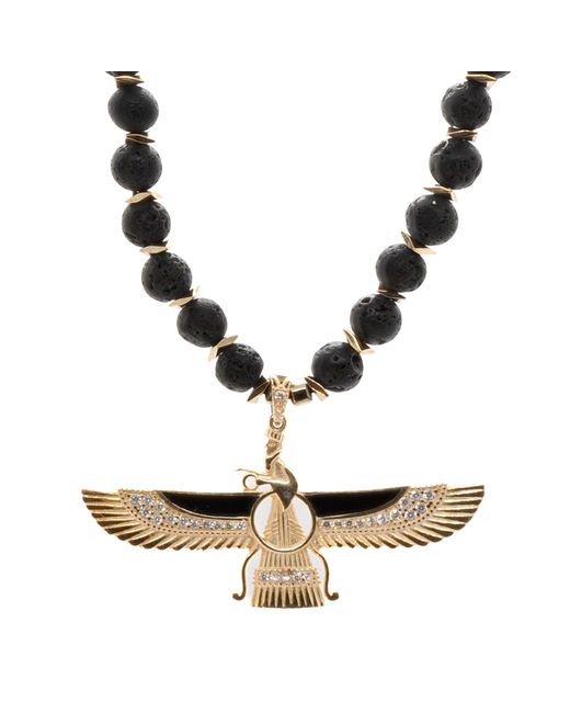 Ebru Jewelry White Powerful Faravahar Necklace