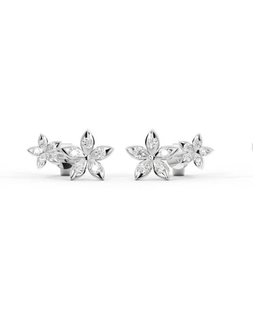 BLOOMTINE | Earth Angel HQ Metallic Eternal Bloom Sterling Flower Stud Earrings