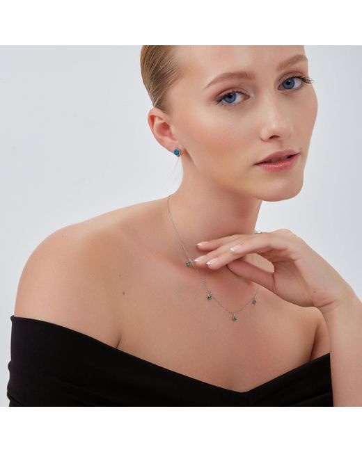 Spero London Metallic Butterfly Sterling Charm Necklace
