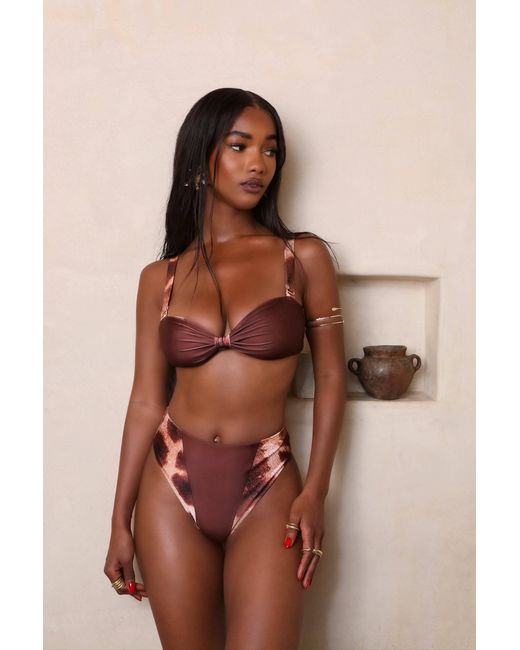 Animal Red Safari Reversible Bikini Bottom
