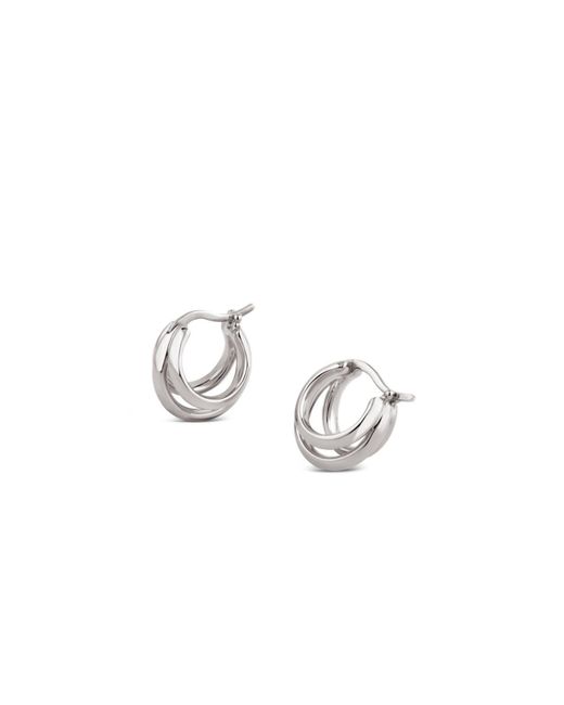 Dinny Hall Metallic Signature Triple Huggie Hoops