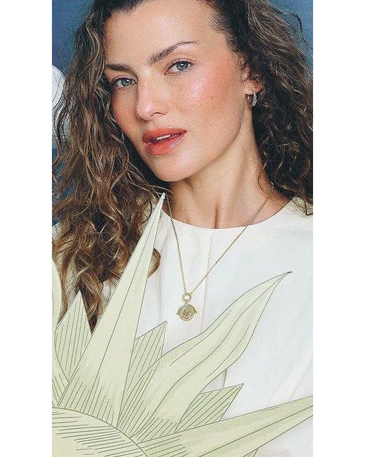 Fable England Metallic Cancer Zodiac Spinner Necklace