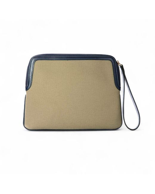 Jocosa Women's Blue Solid Clutch Bag
