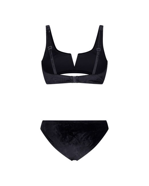 Maison Tangerine Black Monaco Velvet Bikini For