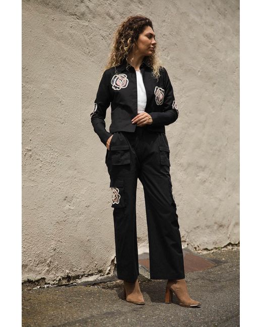 Transcend Black Riley Cargo Pants