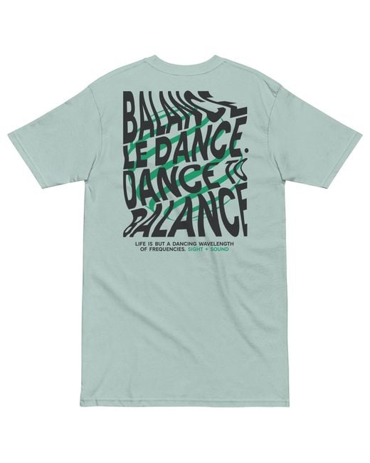 Anchor and Crew Green Ice Balance Le Dance Disco! Heavy Cotton Embroidered T-Shirt for men