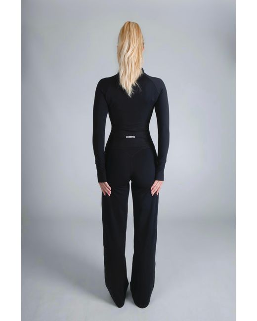 Cmmttd Black Soft Form Zip-Up Jacket