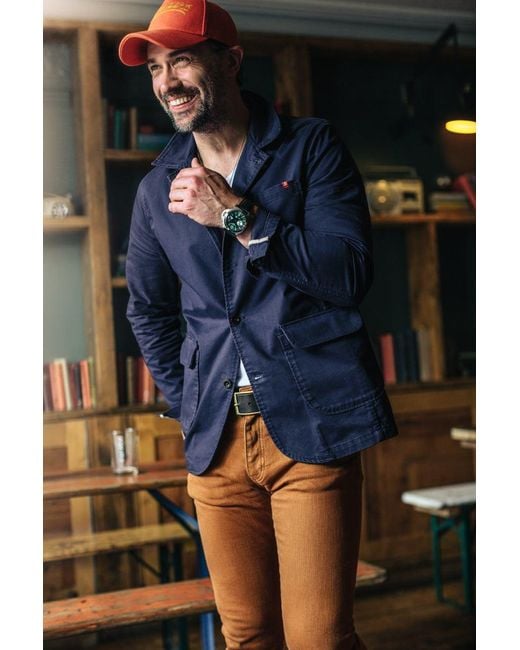 &SONS Trading Co Blue Hemingway Suit Jacket Midnight for men