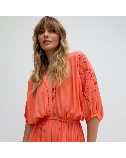 Raffya Somerton Embroidered Maxi Dress