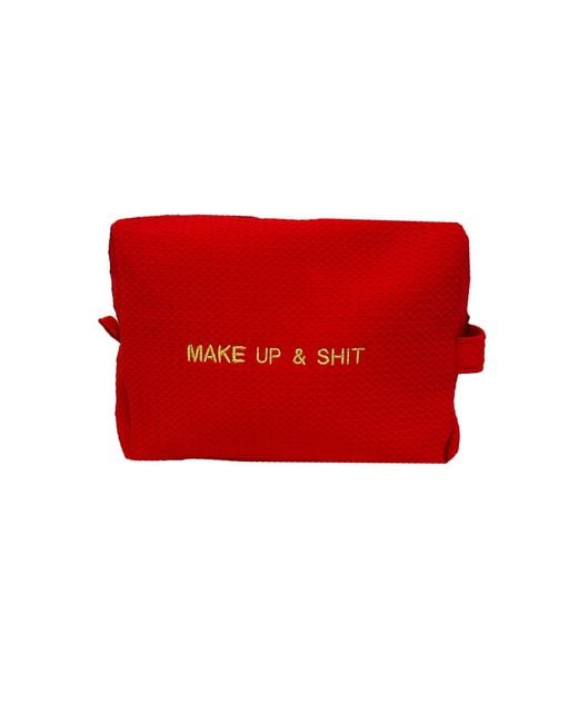 Lilly Loves Embroidered Make Up & Shit Make Up Bag