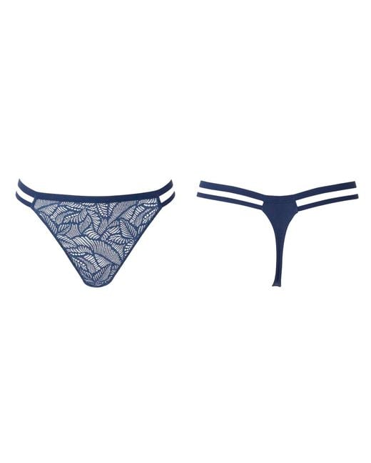 Bott Lingerie Black Lace Thong La First