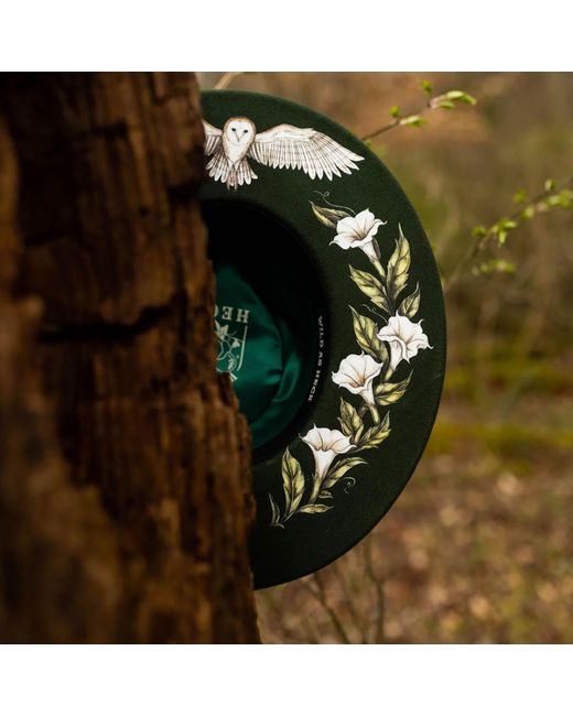 Wild as Heck Green The Aurora Forest Rancher Pencil Brim Hat