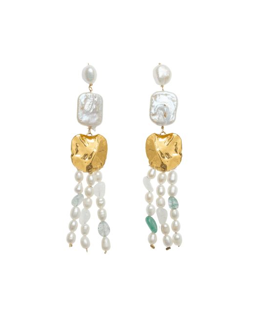 Lavani Jewels White Juno Pearl Earrings