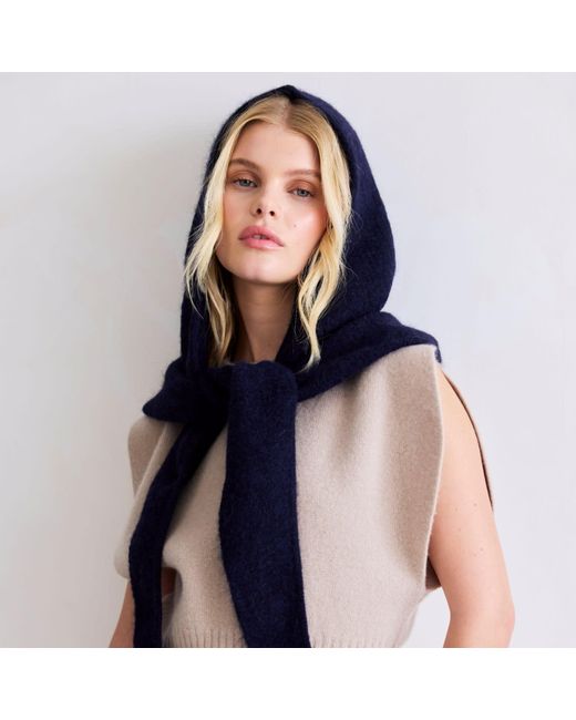 Arctic Fox & Co. Blue The Alpaca Hooded Scarf
